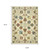 5' X 8' Ivory Yellow And Orange Oriental Area Rug With Fringe