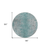 8' Teal Blue Gray And Charcoal Round Oriental Washable Indoor Outdoor Area Rug