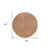 8' Terra Cotta And Brown Round Abstract Washable Indoor Outdoor Area Rug