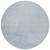 8' Sky Blue And Silver Round Abstract Washable Indoor Outdoor Area Rug
