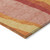 8' Blush Copper And Ivory Round Abstract Washable Indoor Outdoor Area Rug