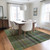 8' X 10' Green Plaid Washable Non Skid Indoor Outdoor Area Rug