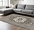 8' X 11' Gray And Ivory Oriental Area Rug
