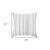20" X 20" White And Blue 100% Cotton Geometric Zippered Pillow