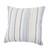20" X 20" White And Blue 100% Cotton Geometric Zippered Pillow