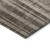 8' X 10' Brown And Beige Striped Washable Indoor Outdoor Area Rug