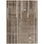 8' X 10' Brown And Beige Striped Washable Indoor Outdoor Area Rug