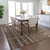 8' X 10' Brown And Beige Striped Washable Indoor Outdoor Area Rug