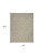 5' X 7' Olive Green and Ivory Damask Distressed Non Skid Area Rug