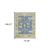 6' X 9' Blue And Green Wool Oriental Hand Knotted Area Rug With Fringe