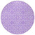 8' Lavender Round Medallion Washable Indoor Outdoor Area Rug