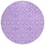 8' Lavender Round Medallion Washable Indoor Outdoor Area Rug