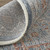 7' X 10' Gray Blue and Red Oriental Power Loom Worn Faded Area Rug With Fringe