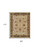 8' X 10' Ivory Brown and Gold Wool Oriental Hand Knotted Area Rug