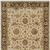 8' X 10' Ivory Brown and Gold Wool Oriental Hand Knotted Area Rug