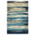 5' X 8' Blue Gray And Ivory Wool Abstract Hand Tufted Area Rug
