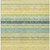 5' X 8' Yellow Denim Blue And Sky Blue Striped Washable Indoor Outdoor Area Rug