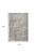 5' X 7' Ivory and Gray Abstract Non Skid Area Rug