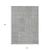 10' X 14' Gray And Ivory Geometric Washable Indoor Outdoor Area Rug