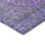 8' X 10' Purple And Gray Medallion Washable Indoor Outdoor Area Rug