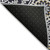 10' X 14' Black Ivory And Gray Floral Medallion Washable Indoor Outdoor Area Rug