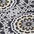 10' X 14' Black Ivory And Gray Floral Medallion Washable Indoor Outdoor Area Rug