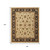 8' X 10' Tan Brown And Black Oriental Hand Tufted Area Rug