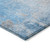 10' X 14' Blue and Gray Abstract Washable Non Skid Indoor Outdoor Area Rug