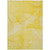 10' X 14' Gold Abstract Washable Non Skid Indoor Outdoor Area Rug