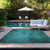 10' X 14' Teal Abstract Washable Non Skid Indoor Outdoor Area Rug