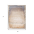 2' X 2' Beige Blue And Gray Abstract Square Rug