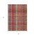 8' X 10' Red Plaid Washable Non Skid Indoor Outdoor Area Rug