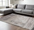8' X 10' Gray Ivory And Taupe Abstract Distressed Area Rug