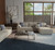 2' X 3' Taupe Blue And Tan Geometric Hand Tufted Area Rug