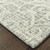 4' X 6' Gray And Ivory Wool Geometric Hand Tufted Area Rug