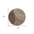 8' Brown And Taupe Round Abstract Washable Indoor Outdoor Area Rug