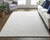 4' X 6' Gray and Ivory Striped Hand Woven Area Rug