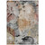 8' X 10' Terra Cotta Copper And Beige Floral Washable Indoor Outdoor Area Rug