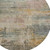 8' Sage And Beige Round Abstract Washable Indoor Outdoor Area Rug