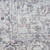 9' X 12' Gray and Ivory Floral Power Loom Distressed Washable Area Rug
