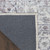 9' X 12' Gray and Ivory Floral Power Loom Distressed Washable Area Rug