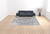 9' X 12' Gray and Ivory Floral Power Loom Distressed Washable Area Rug