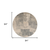 8' Gray and Light Blue Abstract Power Loom Round Rug