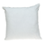22" Green and White Cotton Throw Pillow with Embroidery