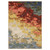 8' X 11' Beige Yellow And Rust Abstract Area Rug With Fringe