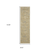 10' Beige Blue And Ivory Wool Oriental Hand Knotted Runner Rug With Fringe