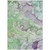 10' X 14' Green Abstract Washable Non Skid Indoor Outdoor Area Rug