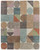 8' X 10' Ivory Brown And Blue Checkered Area Rug