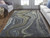 8' X 10' Blue and Green Abstract Hand Tufted Area Rug
