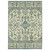 10' X 13' Ivory And Blue Oriental Area Rug With Fringe